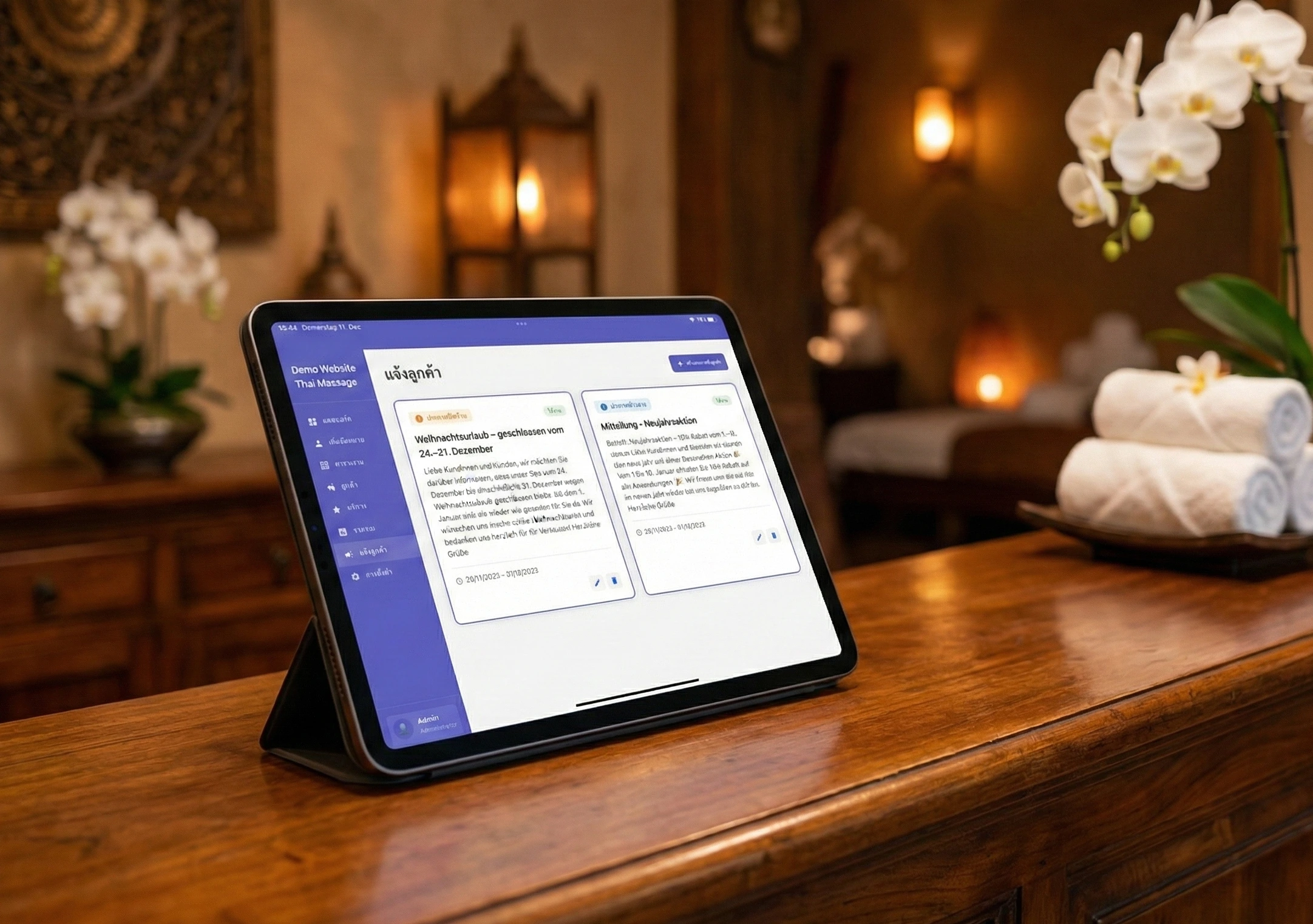 Zabio - Thai Massage Booking System